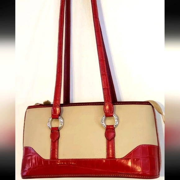 Brighton Handbags - Vintage Brighton Pebbled Leather Shoulder Handbag
